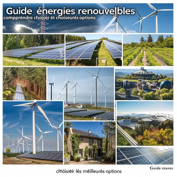 Guide énergies renouvelables : comprendre et choisir les meilleures options